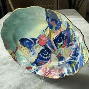 Anthropologie DUSK Platter Raccoon Fox by Starla M Halfmann